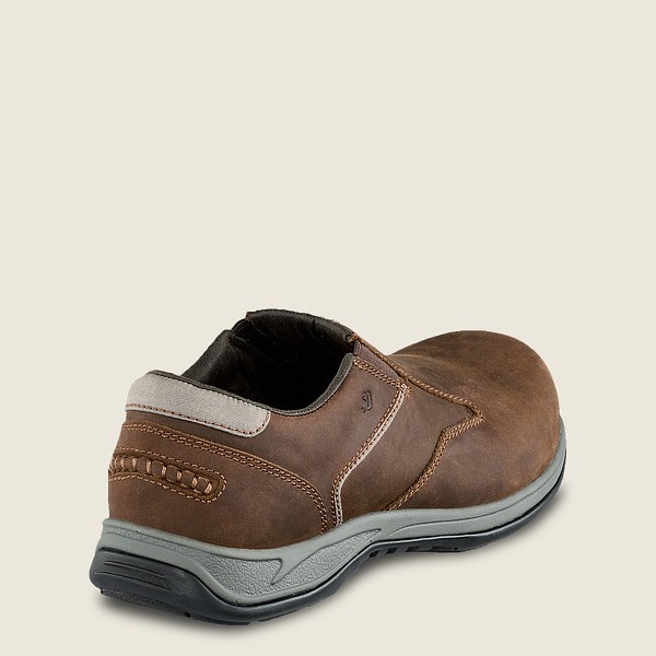 Red Wing Slip-on Comfortpro - Safety Toe - Brown - Mens GXV298350